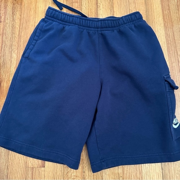 Nike Other - Nike Black Label Sportswear Club Fleece Cargo Shorts Mens S  Navy (T)